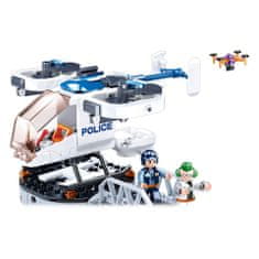 InnoVibe Sluban Policie M38-B0823 Policejní helikoptéra s dronem na převoz vězňů