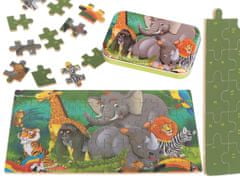 InnoVibe Dětské puzzle s čísly - safari zvířátka