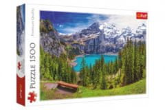 InnoVibe Panoramatické puzzle Jezero Oeschinen, Švýcarsko 1500 ks