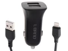 InnoVibe L-BRNO Duální nabíječka do auta USB + Lightning