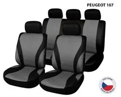 Cappa Autopotahy Perfetto VG Peugeot 107 černá/šedá