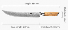 Xinzuo  Nůž na porcování masa 10" XINZUO LAN 73 vrstev damaškové oceli 