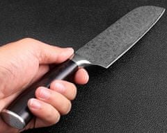 Xituo  Kuchyňský Santoku nůž 7" XITUO SAGA ocel 7CR17 440C 