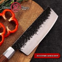 GRAND SHARP  Nůž Nakiri 6.7" GRAND SHARP TOKUŠIMA vysoce uhlíková ocel, ruční výroba 