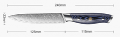 Xituo  Víceúčelový nůž 5" XITUO HOKURIKU 67 vrstev damaškové oceli 