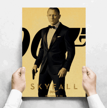 Tie Ler  Plakát James Bond Agent 007, Daniel Craig, Skyfall č.167, 29.7 x 42 cm