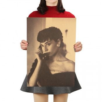 Tie Ler  Plakát Audrey Hepburn 51,5x36cm Vintage č.14