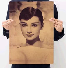 Tie Ler  Plakát Audrey Hepburn 51,5x36cm Vintage č.10 