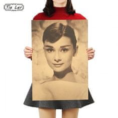 Tie Ler  Plakát Audrey Hepburn 51,5x36cm Vintage č.10 