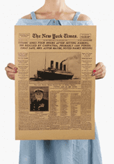 Tie Ler  Plakát zkáza Titanicu, New York Times č.065, 51.5 x 36 cm 