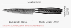 Xinzuo  Víceúčelový nůž 5" XINZUO KÓČI 67 vrstev damaškové oceli 