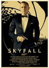 Tie Ler  Plakát James Bond Agent 007, Daniel Craig, Skyfall č.075, A4 