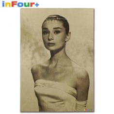 Tie Ler  Plakát Audrey Hepburn 51,5x36cm Vintage č.5 