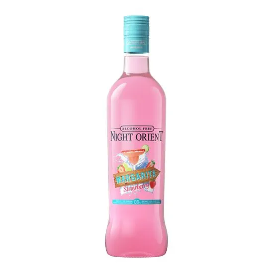 Night Orient Margarita Strawberry 0,70L - Nealkoholický vegan koktejl 0,0% alk.