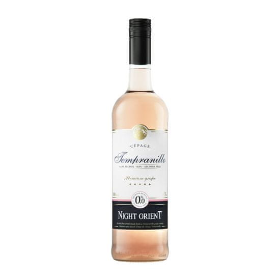 Night Orient Rosé Tempranillo 0,75L - Nealkoholické růžové tiché víno 0,0% alk.