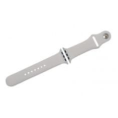 Drakero Silikonový pásek pro Apple Watch bílý 42/44/45 mm, L