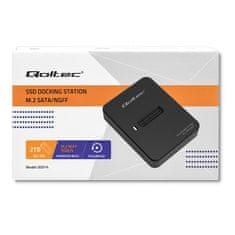 Qoltec Dokovací stanice M.2 SATA | NGFF | USB 3.1 SSD