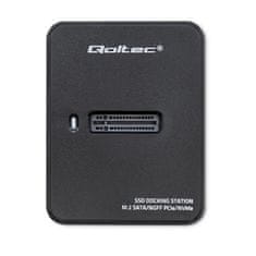 Qoltec Dokovací stanice M.2 SATA/PCIe | NGFF/NVMe | USB 3.1 SSD