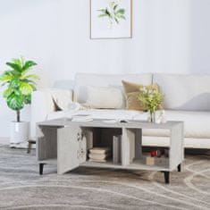 Vidaxl Konferenční stolek betonově šedý 102x50x40 cm kompozitní dřevo