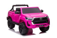 Lean-toys Auto Na Baterie Toyota Hilux Dk-Hl860 Růžové