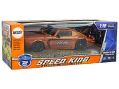 Lean-toys Auto Sportovní R/C 1:18 Hnědé Champion Pilot