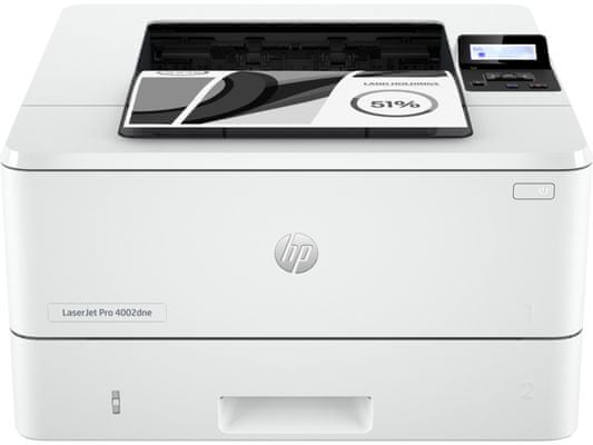 Tiskárna HP Laserjet Pro 4002dne černobílá laserová vhodná do kanceláře doma domácí tiskárna USB gigabit zásobník LCD displej