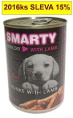 Smarty Dog Junior Jehněčí chunks, konzerva 410 g