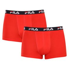 FILA 2PACK pánské boxerky červené (FU5142/2-118) - velikost XL