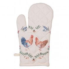 Clayre & Eef  Chňapka CHICKEN AND ROOSTER 18*30 cm 