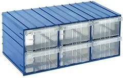 HADEX Krabičky na součástky stohovací KOD120-6 204x370x160mm