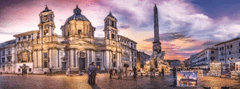 InnoVibe Panoramatické puzzle Piazza Navona, Řím 500 ks