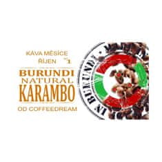 COFFEEDREAM Káva BURUNDI KARAMBO - Hmotnost: 100g, Typ kávy: Velmi jemné mletí - džezva, Způsob balení: třívrstvý sáček se zipem, Stupeň pražení: pražení COFFEEDREAM