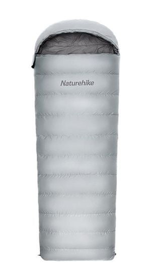 Naturehike kombinovaný péřový spací pytel RM40 vel. L 940g - šedý