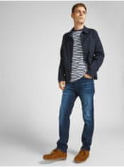 Jack&Jones Tmavě modré straight fit džíny Jack & Jones Clark 31/34