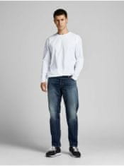 Jack&Jones Tmavě modré pánské straight fit džíny Jack & Jones Mike 31/32