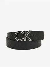 Calvin Klein Černý pánský kožený pásek Calvin Klein 100