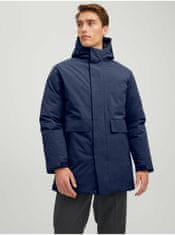 Jack&Jones Tmavě modrá parka s kapucí Jack & Jones Blatiger M