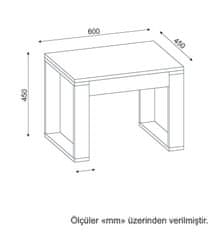 ASIR GROUP ASIR Konferenční stolek ARDA bílá