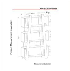 ASIR GROUP ASIR Knihovna ALMIRA bílá