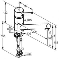 Kludi KLUDI SCOPE Dřezová baterie, chrom 339330575 - Kludi