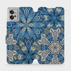 Mobiwear Flip pouzdro na mobil Motorola Moto G32 - V108P Modré mandala květy