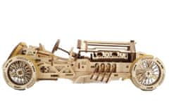 UGEARS U-9 Grand Prix Auto - dřevěný DIY mechanický model - 3D puzzle