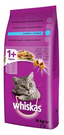 Whiskas Adult 14 kg granule pro kočky s tuňákem a zeleninou