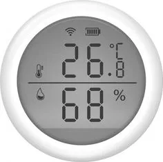 Umax chytrý senzor teploty a vlhkosti U-Smart Temperature and Humidity Sensor/ Wi-Fi/ Android/ iOS/ CZ app/ bílý