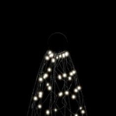 Greatstore Vánoční stromek na stožár 1400 studených bílých LED diod 500 cm