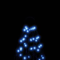 Greatstore Vánoční stromek na stožár 200 modrých LED diod 180 cm