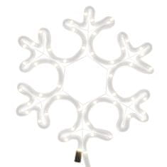 Vidaxl Vánoční sněhová vločka se 48 teplými bílými LED