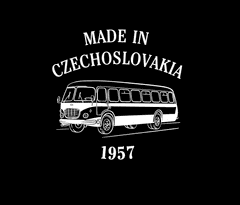 Hobbytriko Tričko s autobusem - Made in Czechoslovakia Barva: Military (69), Velikost: S