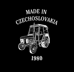 Hobbytriko Tričko s traktorem - Made in Czechoslovakia Barva: Královská modrá (05), Velikost: S