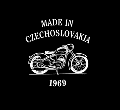 Hobbytriko Tričko s motorkou - Made in Czechoslovakia Barva: Černá (01), Velikost: 2XL